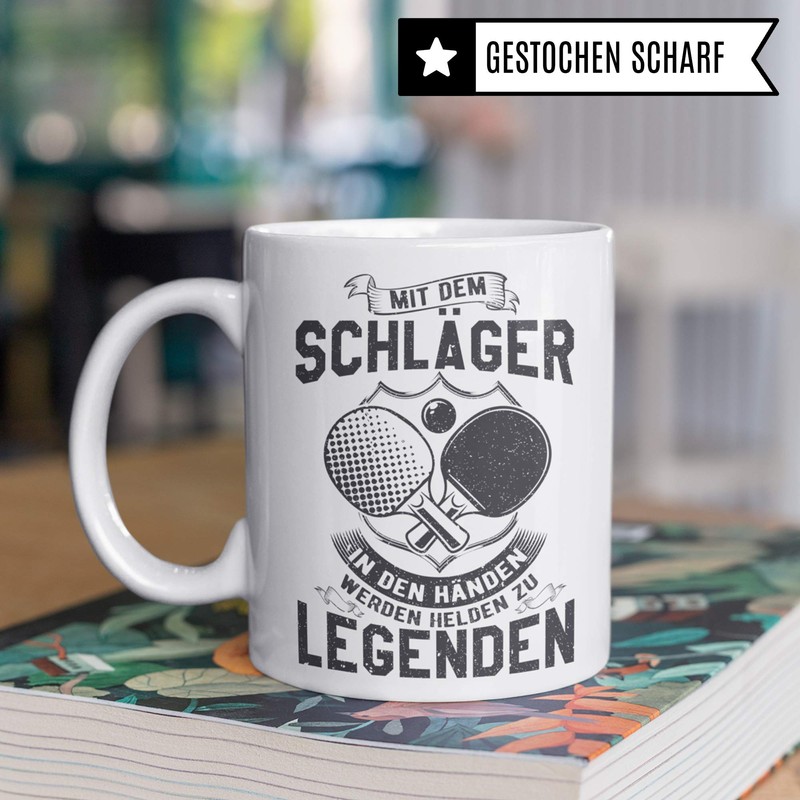 Pagma Druck Table Tennis Cup, Table Tennis Gift Ideas, Coffee