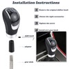 Padaodao 6 Speed Shifter Knob Black Stick Lever Handle Gear