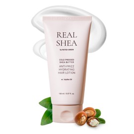 RATED GREEN Real Shea Anti-Frizz Hydrating Hair Lotion | Shea Butter Hair Moisturizer & Hair Care Lotion for Dry, Frizzy, Damaged Hair | Daily Leave-in Treatment, 5.07 fl oz