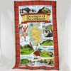 Scotland Tea Towel Scottish Scenes Map Souvenir Gift Landmarks Tartan