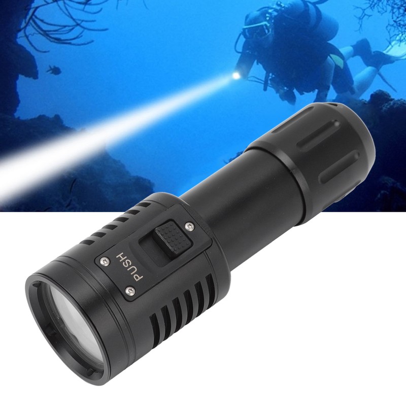 Diving Flashlight 5000LM 6 Light Modes Portable Underwater Flashlight Diving