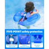 LAYCOL Baby Swimming Float with UPF50+ Sun Canopy Baby Floats