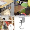 4PCS Desk Mount Bag Holder Hook-Purse Handbag Schoolbag Holder Clamp