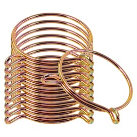 Glarks 10Pcs 60MM Fuel Line Hose Clamps Tube Spring Clips Clamps Set for Auto Motorcycle (60MM)