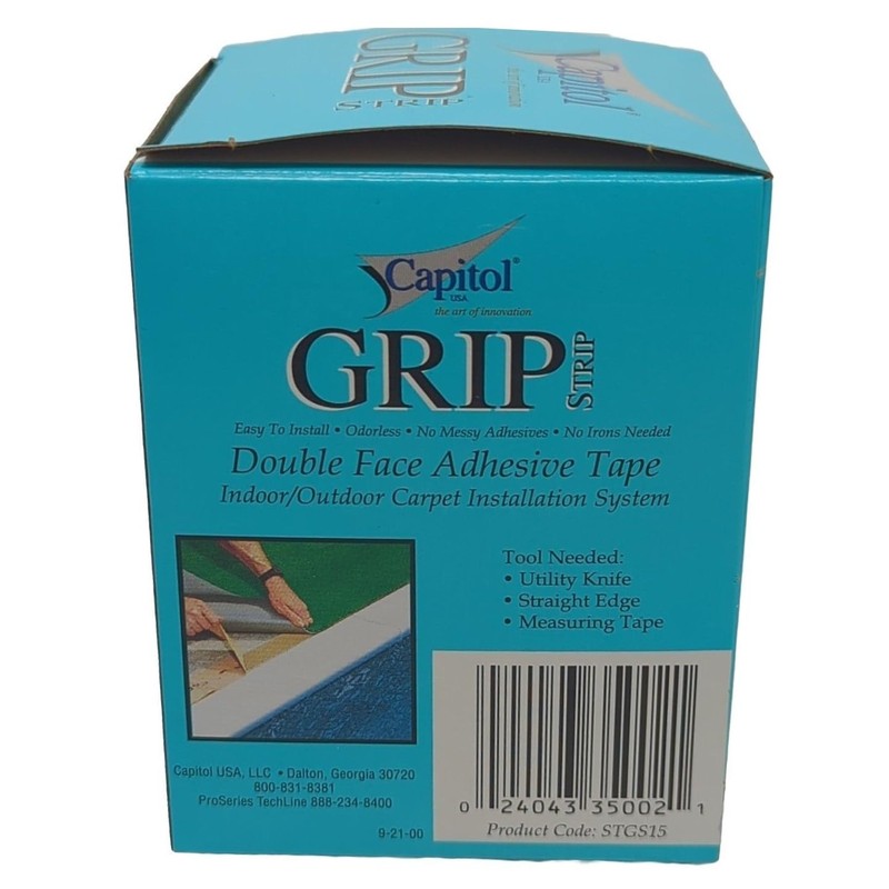 Generic Capitol® Grip Strip 3-3/16"" x 15' Double Faced Adhesive