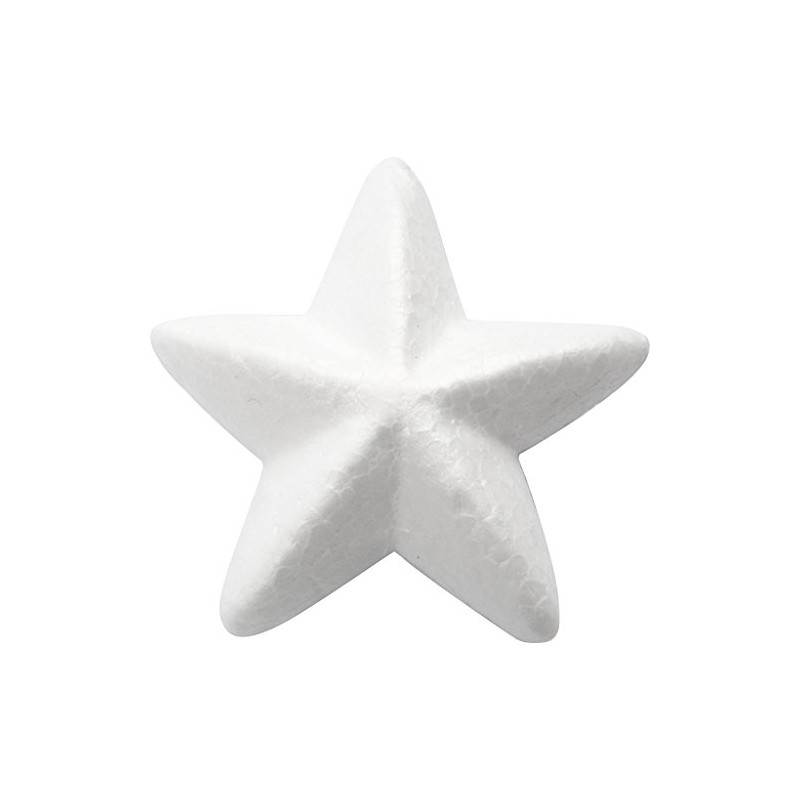 Star, W: 11 cm, Polystyrene, 25 pcs