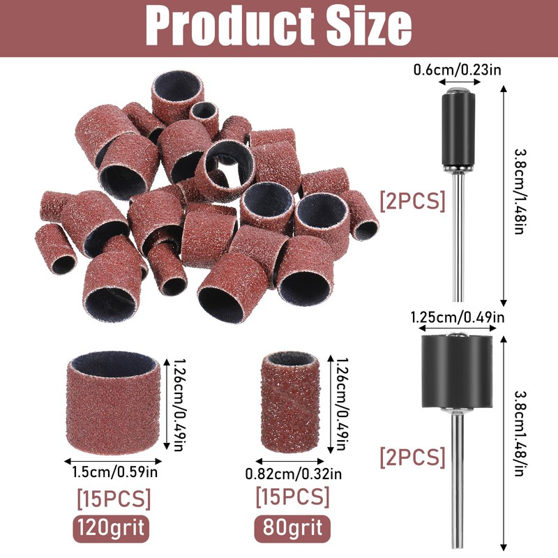 34pcs Dog Nail Grinder Pet Nail Grinder for Dogs Replacement