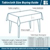 Rectangular Waterproof PVC Tablecloth, Tablecloth for Dining Room, Garden, Party,