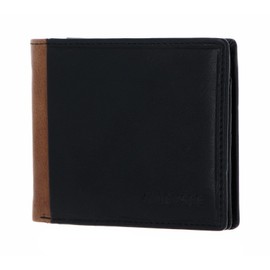 Chiemsee Houston RFID Wallet with Flap Black/Cognac, Black / cognac., Classic
