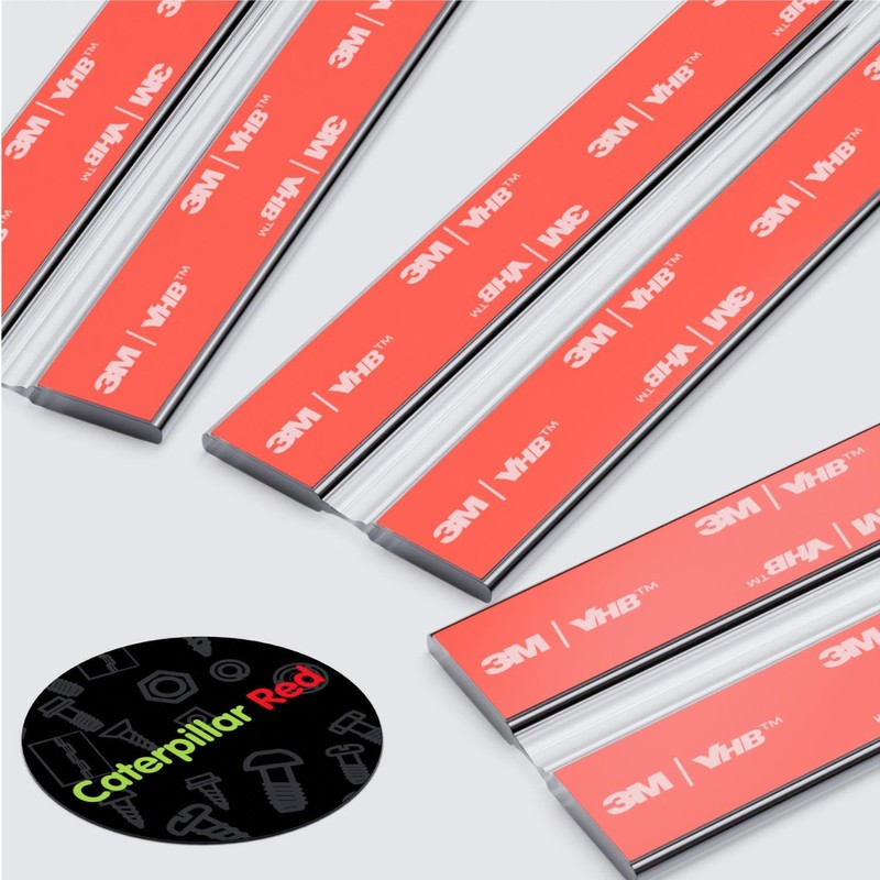 4X 200mm Acrylic Flexible Hinges - No Glue Required. Low