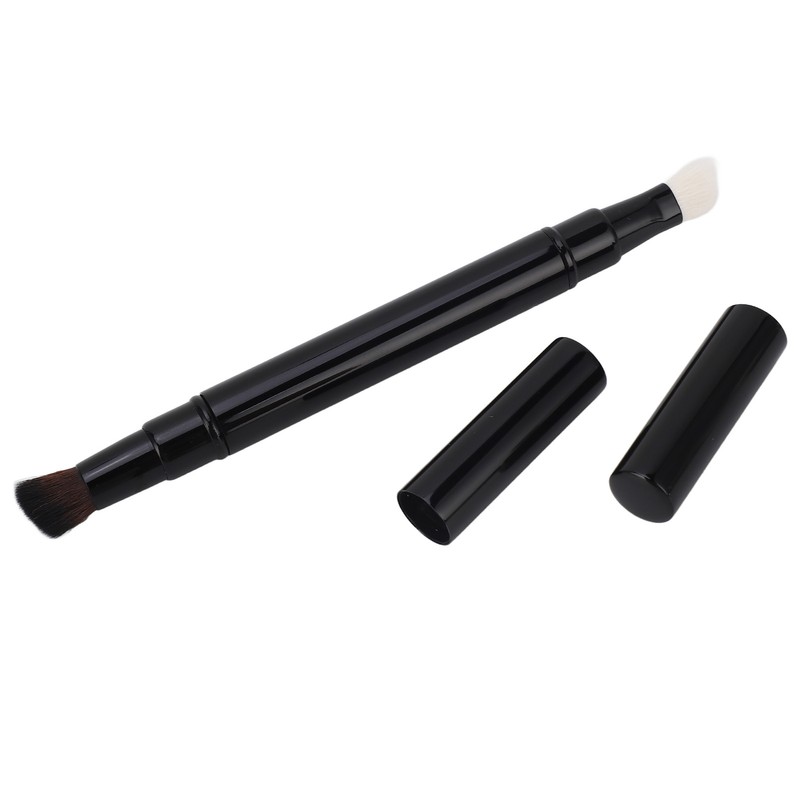 Retractable Makeup Brush Dual Ended Soft Wool Hair Portable Shadow