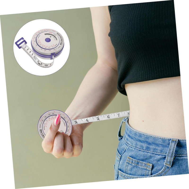 jojofuny Aluminum Tape Measure 2m Retractable Body Measurement Cloth Measuring