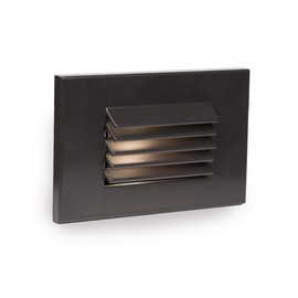 WAC Lighting WL-LED120-AM-BZ WAC Landscape LED Horizontal Louvered Step and Wall Light 120V Amber, Bronze