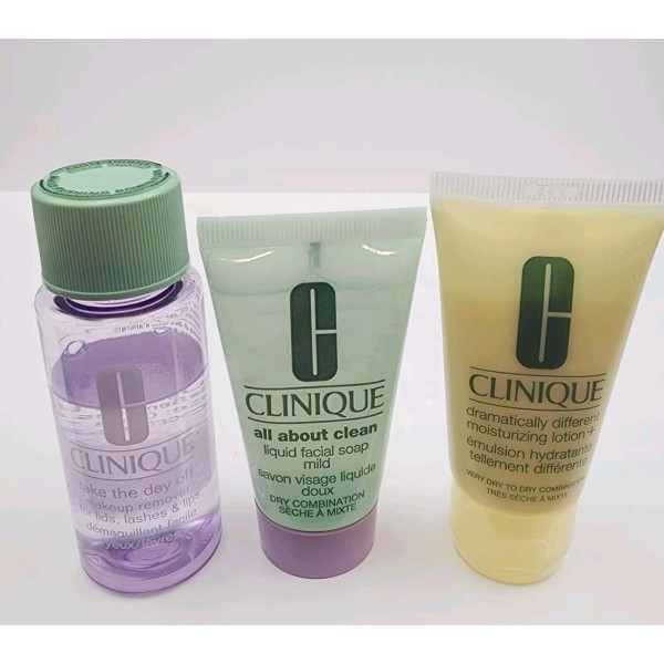 CLINIQUE All About Clean Soap, Makeup Remover & Dramatically Different