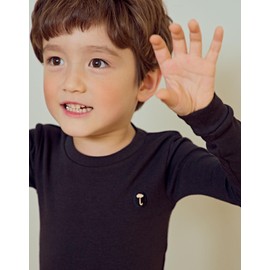 moimoln Solid Soft Cotton Modal Baby Toddler Boys Girls Snug fit Pjs Pajama Long Sleepwear Black 4T