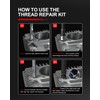 M14x1.5 Thread Repair Kit, 10 Solid 304 Stainless Steel Inserts