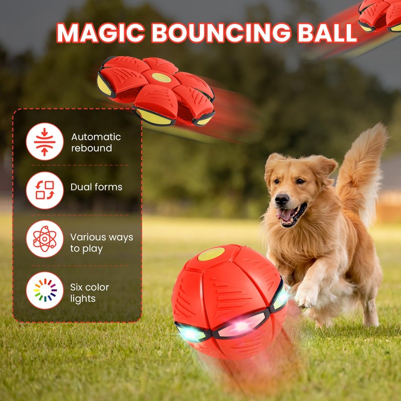 Magic Bouncing Ball 6-Light Dual Form Meta Ball Metaball Transforming