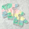 Baby Cardigan Knitting Pattern, Double Knitting, Sizes 0-3mth, 3-6mths, 6-9mths