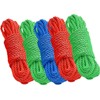 Pack of 5 Strong Poly Rope, Small to Large Sizes