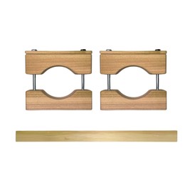 Cardinal Gates Regular Round Gate Installation Kit - 32 Tall Inch Stairway Bannister Clamp - Hole & Adhesive Free - Fits Round Posts - Compatible with Hardware & Pressure Mounted Gates - Made in USA