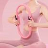 Soft Core Exercise Balance Pilates Yoga Circle Ring Exercise Tool 37cm Purple 2ea