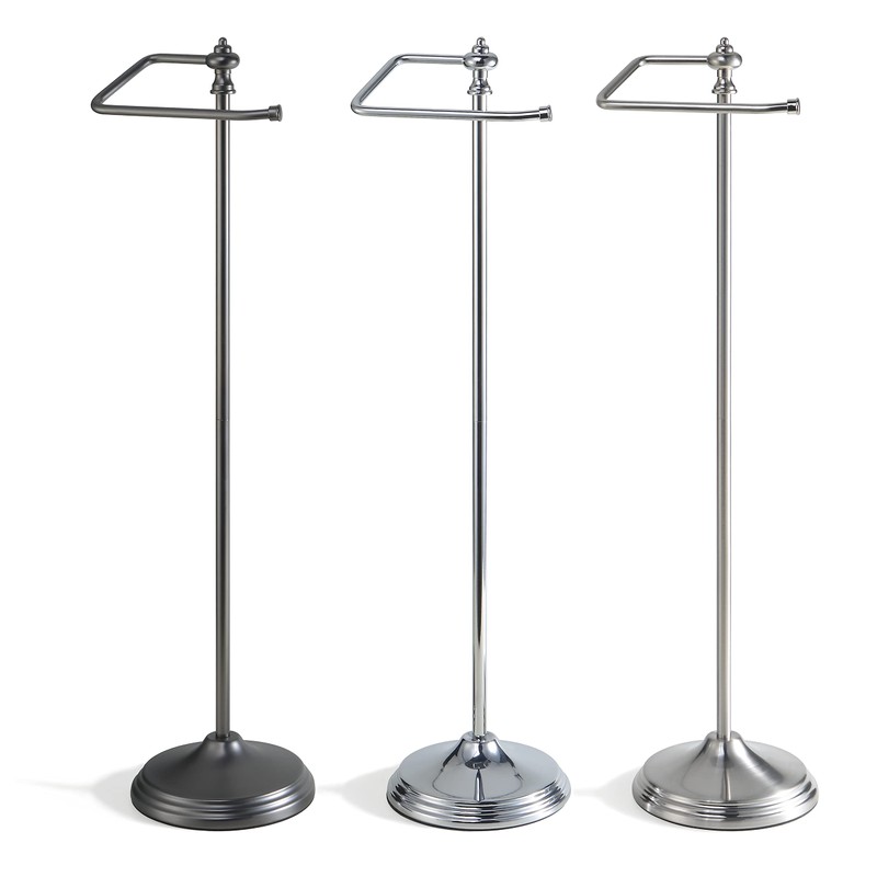 SunnyPoint Bathroom Free Standing Toilet Tissue Paper Roll Holder Stand