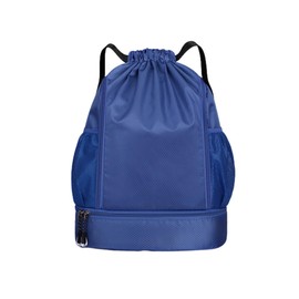 CIWS Pool Bag, Swim Snap Sack, Backpack, Gym, Swimming, Waterproof, Lightweight, Shoes Storage (Blue)