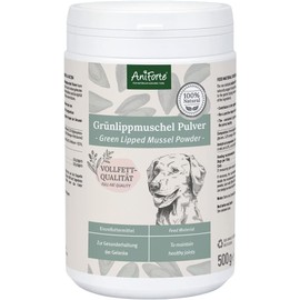 AniForte Green Lipped Mussel for Dogs and Cats 500g Powder - 100% Natural Joint Supplement with Glucosamine, Lipids, Omega-3 Fatty Acids, Minerals and Amino Acids