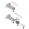 HRuizq Motorcycle Modified Aluminum Alloy Shift Lever Shift Lever Lengthened