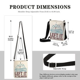 Religious Christian Gift Bible Verse Gift Jesus Baptized Present Left It In The Water Christian Crossbody Bag (Left It CB EU)