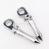 Unbranded Chrome Highway Spiked Foot Pegs Clamps for Harley Touring