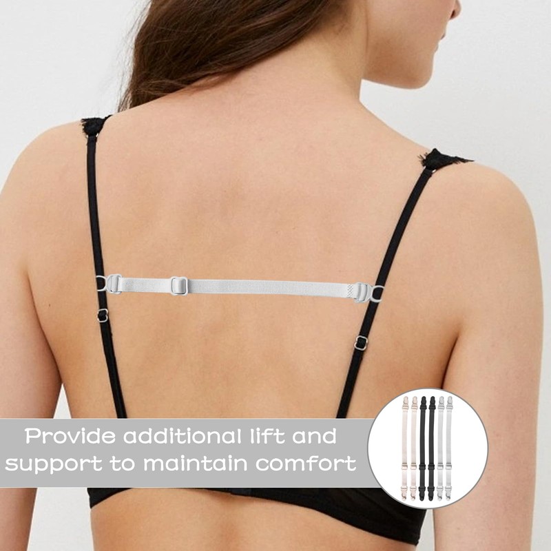 Eophmi Bra Strap Holder 6 Pcs Adjustable Bra Strap Clips