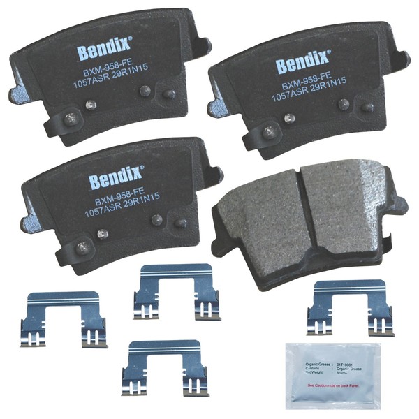 Bendix Bendix Priority1 CFM1057ASR Semi-Metallic Rear Brake Pads for Dodge