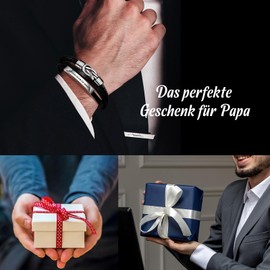 SUNSH Men's Leather Bracelet, Gift for Boyfriend/Husband/Father/Man, Birthday Gift, Valentine's Day, Father's Day, Infinity Knot Engraving Bracelet, Stainless Steel, Bead