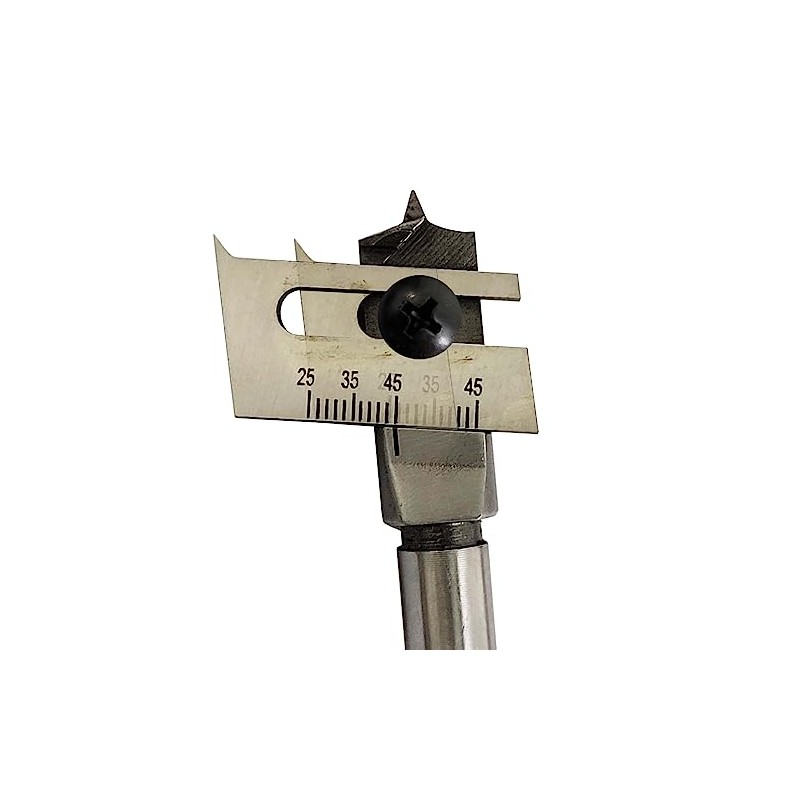 15-45mm Adjustable Spade Bit Expansive Flat Woodworking Boring Drill Bit