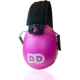 DECIBEL DEFENSE - Orejeras profesionales de seguridad de 37 dB NRR - La protección auditiva más alta y cómoda para disparar y uso industrial, la mejor protección auditiva garantizada (Rosa)