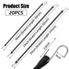 GBACHOOSE 20PCS Rubber Tarp Straps Bungee Cords with Hooks Heavy