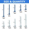 660 PCS Pocket Hole Screws Assortment Kit, 5 Sizes #8