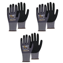 HPHST SF001TS Work Gloves 12 Pairs Assembly Gloves for Men and Women Ergonomic Design Smart Touch Gardening Gloves