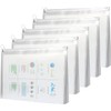 5 Stück Hohe Kapazität A4 Reißverschluss Brieftasche Transparent Umschlagmappen Dokumententasche