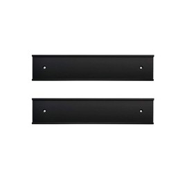 Nameplate Holder Wall or Door 2 Pack (Black, 2" x 8")