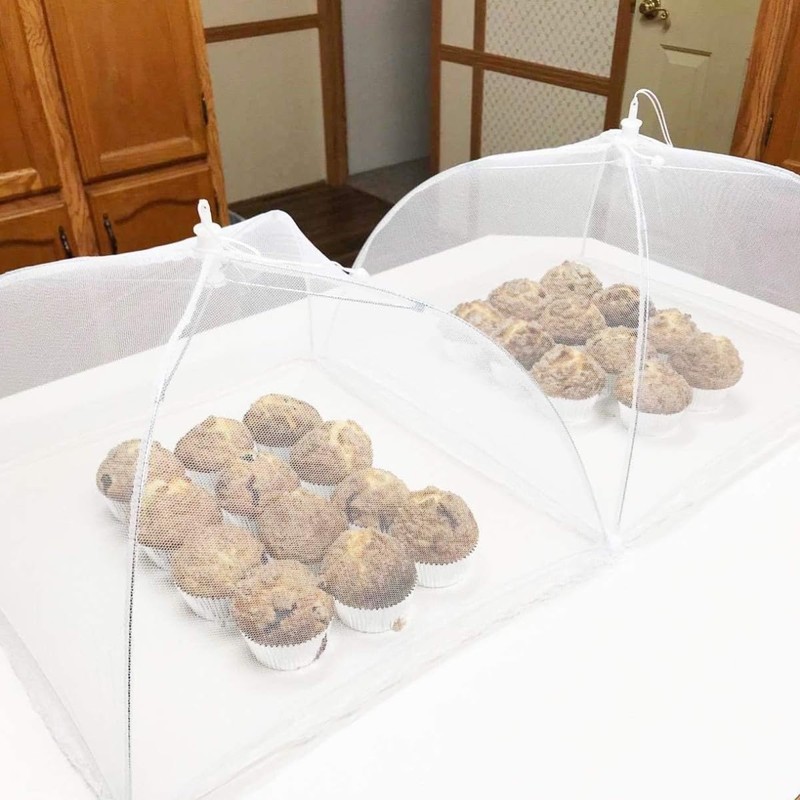 ZHjuju 2 Pack Pop-Up Mesh Food Covers Tent Umbrella –