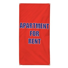 Vertical Vinyl Banner Multiple Sizes Apartment for Rent Business Outdoor Weatherproof Industrial Yard Signs 4 Grommets 48x24Inches