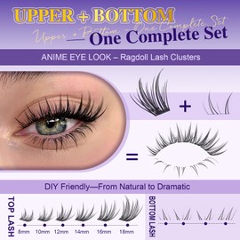 B&Q Bottom Lashes Clusters Wispy Eyelash Clusters Doll Cluster Eyelash Extensions