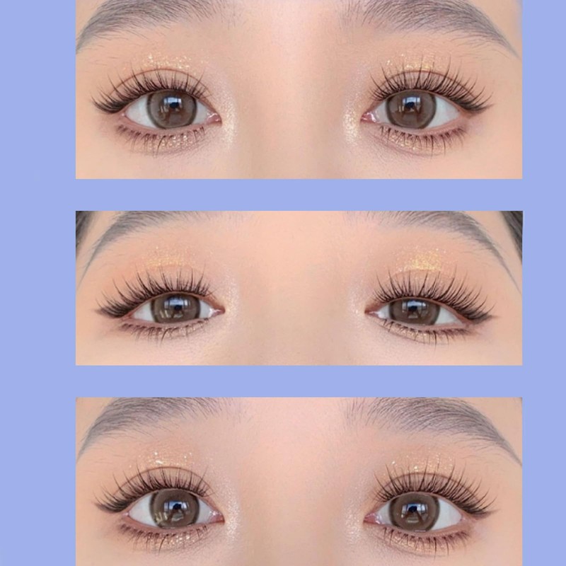 BSTYK Black False Eyelashes, 5 Pairs of Popular Transparent Eyelashes,