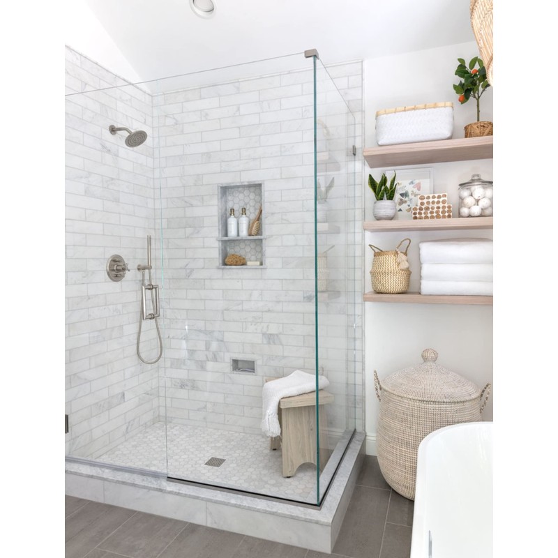 White Carrara Marble Saddle Threshold | Eased Edge | Versatile