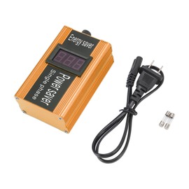 Power Saver Aluminium Alloy 100KW Voltage Value Display Electricity Energy Saver with Plug for Home