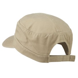 e4Hats.com Garment Washed Adjustable Army Cap - Khaki OSFM