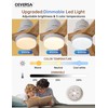 Ceversa 52 Inch Natural Wood Ceiling fans with Lights and
