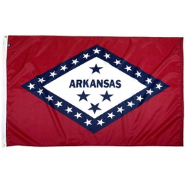 FlagSource Arkansas Nylon State Flag, Made in the USA, 3x5'